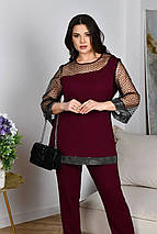 Вечірній жіночий костюм, тканина "Трикотаж-кукурудза" 52, 56, 60, 64 розмір 52, фото 4