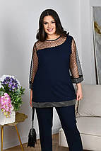 Вечірній жіночий костюм, тканина "Трикотаж-кукурудза" 52, 54, 56, 58, 60, 64 розмір 52, фото 4