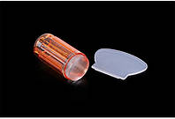 Штамп для стемпинга - для дизайна ногтей 2,8 см + скрапер Оранжевый - CT:N1