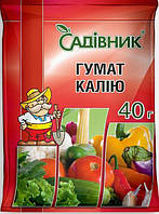 Добриво Садівник Гумат Калію 40г