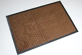Килимок в передпокій з крайкою 60*90 см welcome світло Коричневий