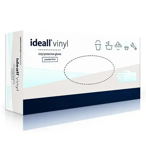 Рукавички вінілові неопудрені Ideal Vinyl розмір XL 100 шт/уп