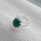 Срібна каблучка з каменем Жадеїт, фото 2