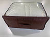 Упаковка для ковдри MAXI (600х450х270мм, ПВХ 70, коричнева, 10 шт/упаковка), фото 3