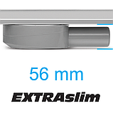 Трап лінійний підлоговий (мокрий) з нержавіючої сталі SLIM (60х3х7 см) сифон 56 мм FALA 71631 (Польща), фото 7