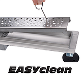 Трап лінійний підлоговий (мокрий) з нержавіючої сталі SLIM (60х3х7 см) сифон 56 мм FALA 71631 (Польща), фото 9