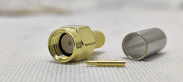 Штекер SMA male обтискний під кабель RG58