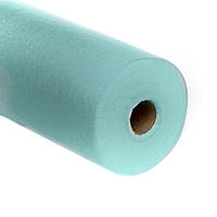 Одноразове простирадло в рулоні, спанбонд, 0.8х100м (19г/м2), бірюзове