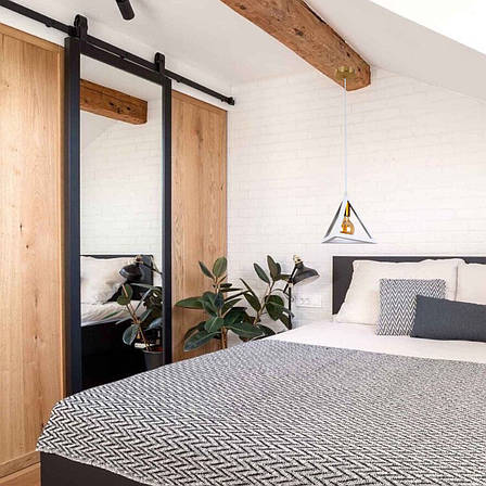 Бронзовий підвіс з білим плафоном лофт (56-PR220F-1 BRZ+WH), фото 2