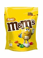 Шоколадное драже в цветной глазури с арахисом M&M`S Peanut 220г Испания