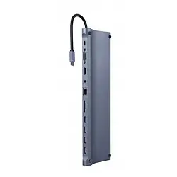 USB-хаб Cablexpert A-CM-COMBO11-01 Gray