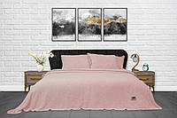 Покривало-плед із наволочками 220x240 Тм Zeron Камінчик колір пудровий