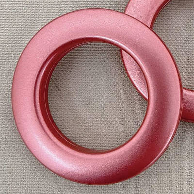 Люверси для штор, гардин та занавісок, матові. Колір кораловий. Код 21-011