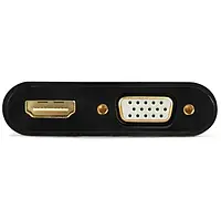 Переходник Cablexpert VGA (тато) - HDMI/VGA (мама), 0.15 м Black (A-VGA-HDMI-02)