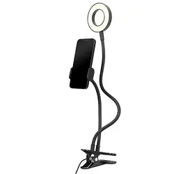 Кільцева лампа Gembird LED-RING4-PH-01 Black