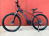 Гірський спортивний велосипед Azimut Nevada GFRD SHIMANO 29 дюймів рама 17 чорно-червоний