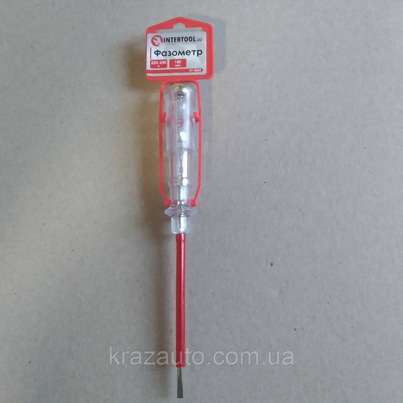 Фазометр 220-240 В, 180 мм INTERTOOL VT-4002, фото 1