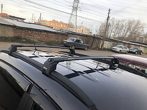 Перемички TURTLE AIR2 поперечки на рейлінги BMW X1 (E84) SUV 09-15 Чорні Flush Rails довжина 98-100