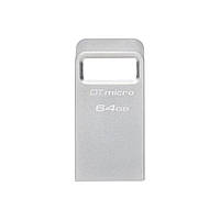 Флешка для ноутбука Flash Kingston USB 3.2 DT Micro 64GB 200Mb/s (DTMC3G2/64GB)