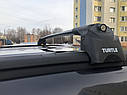 Перемички TURTLE AIR2 поперечки на рейлінги CHEVROLET ZAFIRA B MPV 01-11 Чорні Flush Rails довжина 98-102, фото 2