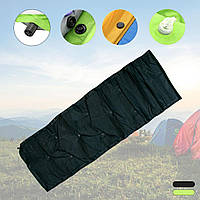 Самонадувной туристический коврик в палатку 180х60см (Зелено-Черный) самонадувной матрас в палатку (TS)