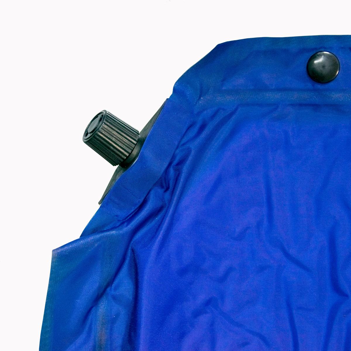Надувной матрас в палатку 180х60см (Зелено-Синий) каремат надувной, самонадувной туристический коврик (GK) - фото 7 - id-p1754351716