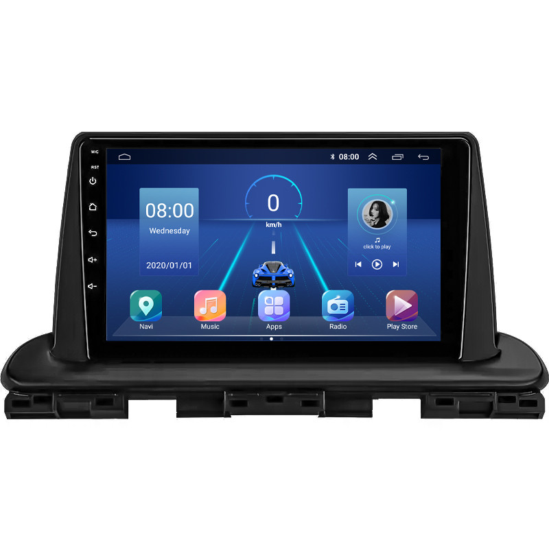 Штатна магнітола Lesko для Kia Cerato IV Рестайлінг 2021-н.в. екран 9" 4/32Gb 4G Wi-Fi GPS Top Кіа Церато
