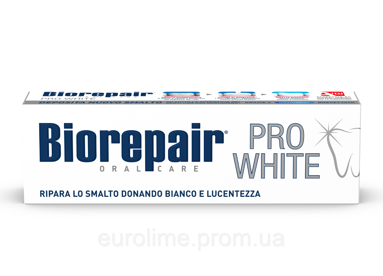 Зубна паста Biorepair Pro White вибілювальна 75 мл