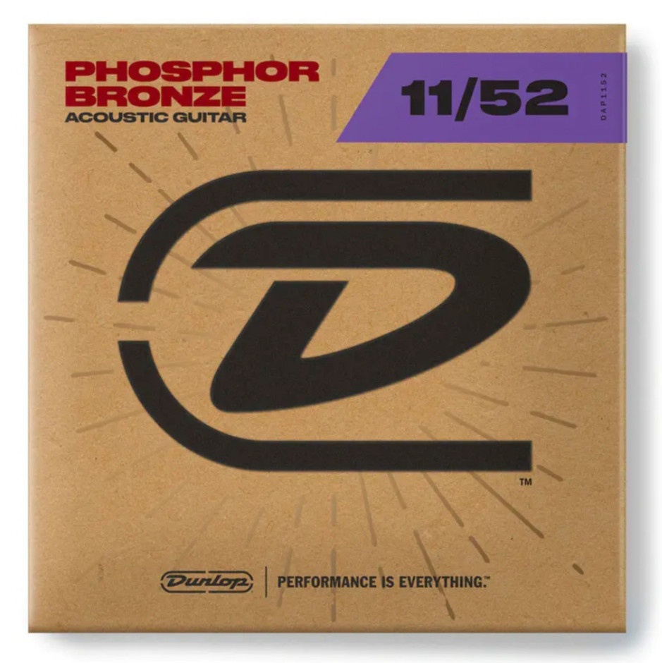 Струни для акустичної гітари Dunlop DAP 1152 (0.11-0.52) фосфориста бронза, фото 1