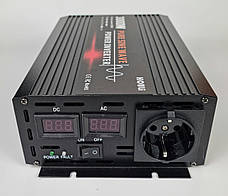 Інвертор, перетворювач напруги HOULI 12V на 220V 1500W/3000W чиста синусоїда, фото 5