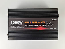Інвертор, перетворювач напруги HOULI 12V на 220V 1500W/3000W чиста синусоїда, фото 6
