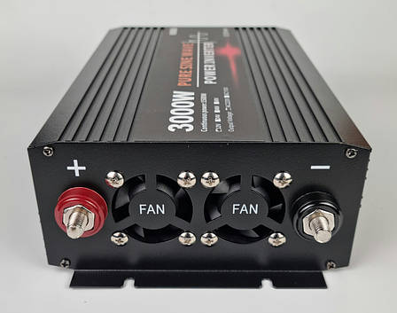 Інвертор, перетворювач напруги HOULI 12V на 220V 1500W/3000W чиста синусоїда, фото 1