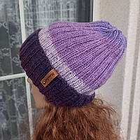 Женская шапка с отворотом - HandMade made in HurinaHook