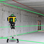 4D Лазерний рівень PRACMANU 4D LD515 16 ліній 360° градусів для стяжки підлоги + Пульт + Штатив 1 м, фото 6