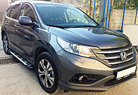 Боковые пороги Sunrise (2 шт., алюминий) для Honda CRV 2012-2016 гг.