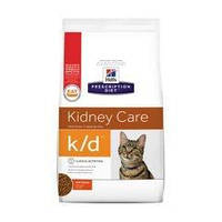 Сухий корм для котів при захворюваннях нирок Hills Prescription Diet Feline k/d 400 г. Лікувальний з домашньою птицею