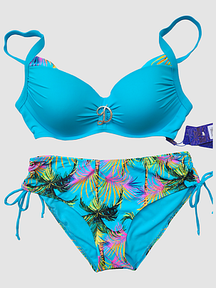 ОПТ Жіночий купальник Z.Five 068-2 48-56 блакитний на 48 50 52 54 56 укр розмір, фото 2