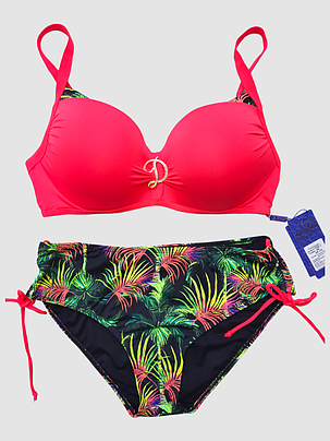 ОПТ Жіночий купальник Z.Five 068-2 48-56 червоний на 48 50 52 54 56 укр розмір, фото 2