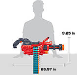 Швидкострільний бластер Zuru X-Shot Excel Omega ZURU Red Foam Dart Blaster Minigun мініган кулемет міні-версія 36484, фото 4