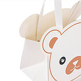 Коробка для квітів "Ведмедик", колір білий, фото 2