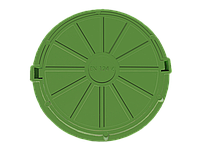 Люк садовый Зеленый 1,5т (Размер:корпус 750мм, лаз 600мм, вес 18кг)