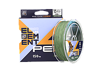 Шнур Zeox Element PE X4 150м MG #1.2 4110043 Moss Green