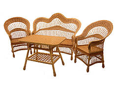 Комплект плетених меблів з лози "Крапля" Арт.1218