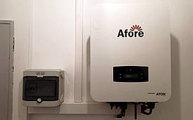 Однофазна гібридна сонячна станція 5кВт в селищі Лишня, Київська область 3