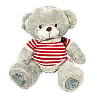 М'яка іграшка Ведмедик сірий у светрі 110 см