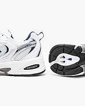 Кросівки New Balance 530 White Navy / Нью Беланс 530 Неві Білі, фото 4