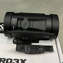 Магніфер Vortex Micro V3XM c відкидним кріпленням на планку Пікатінні, фото 3