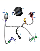 Dominar 400 Контактор свечи зажигания JD351207