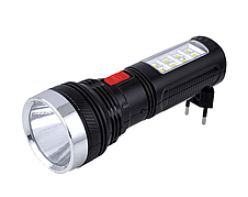 Світлодіодний ліхтар Yajia YJ-227 ручний акумуляторний ліхтарик з боковим світлом від мережі