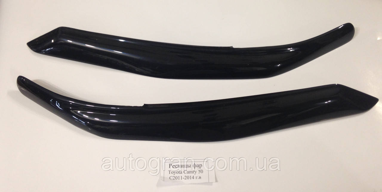 Реснички на фары Toyota Camry 2011-2015 v50, фото 1